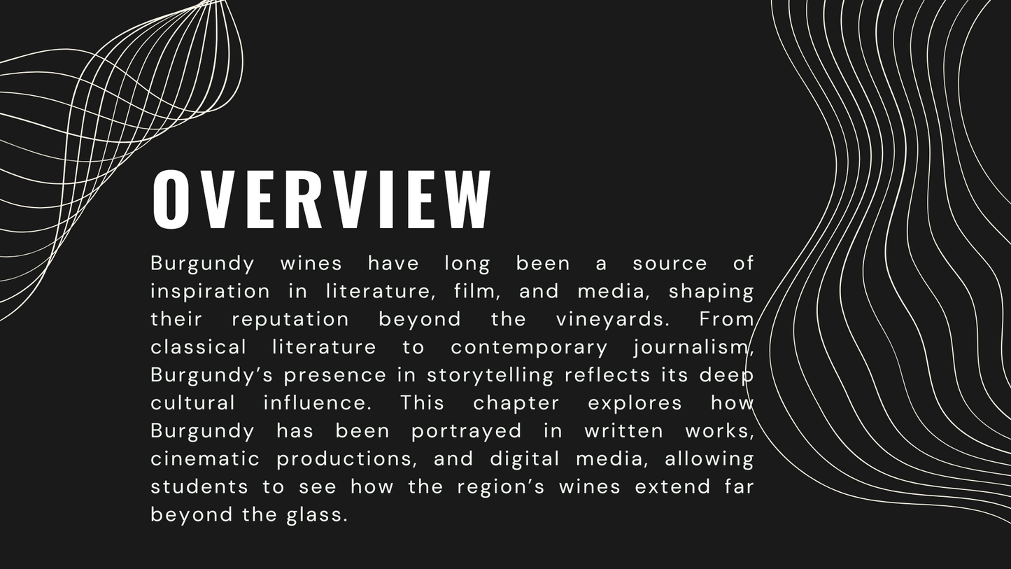 Knowledge Base - Burgundy in Words and Screens: Literature, Film, and Media