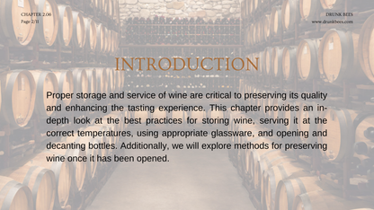 Chapter 2.06 - Professional Practices in Wine Storage and Service