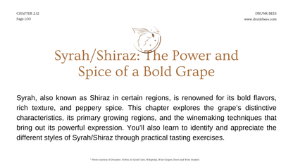 Chapter 2.12 - Syrah/Shiraz: The Power and Spice of a Bold Grape