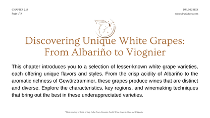 Chapter 2.15 - Discovering Unique White Grapes: From Albariño to Viognier