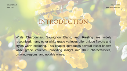 Chapter 2.15 - Discovering Unique White Grapes: From Albariño to Viognier