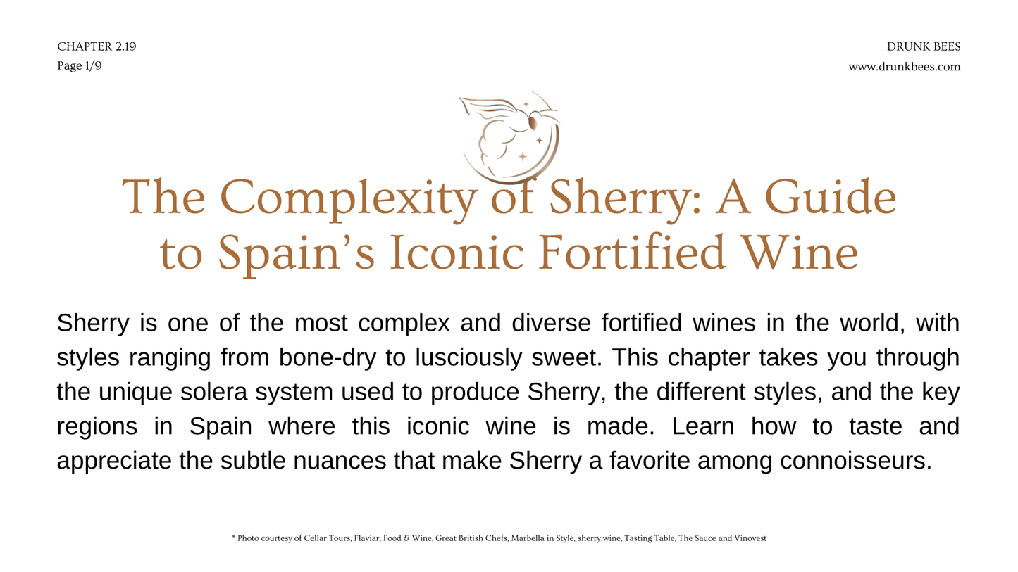 Chapter 2.19 - The Complexity of Sherry: A Guide to Spain’s Iconic Fortified Wine