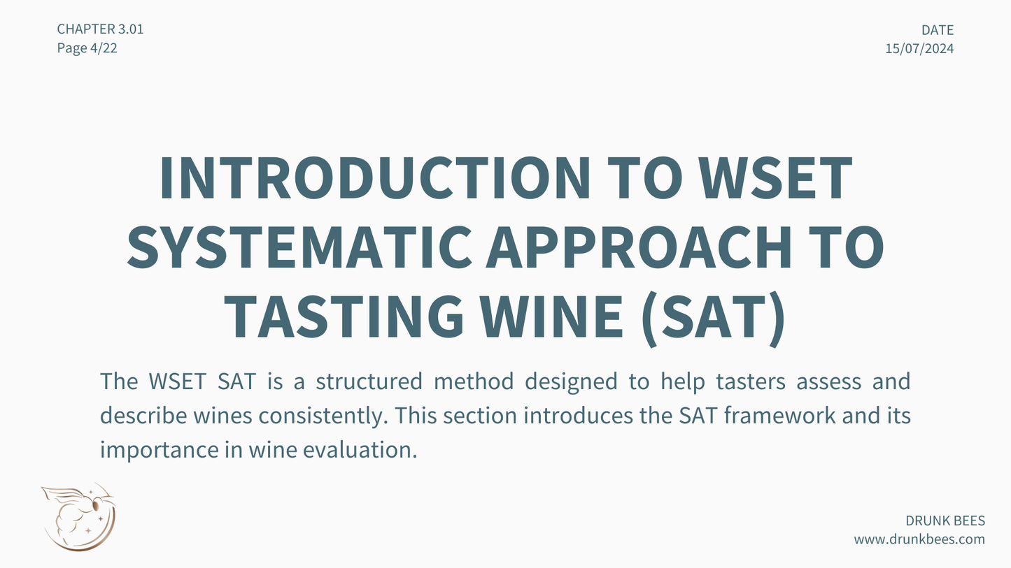 Chapter 3.01 - Mastering the Systematic Approach to Tasting Wine