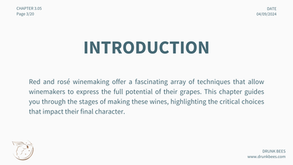 Chapter 3.05 - Mastering Red and Rosé Winemaking