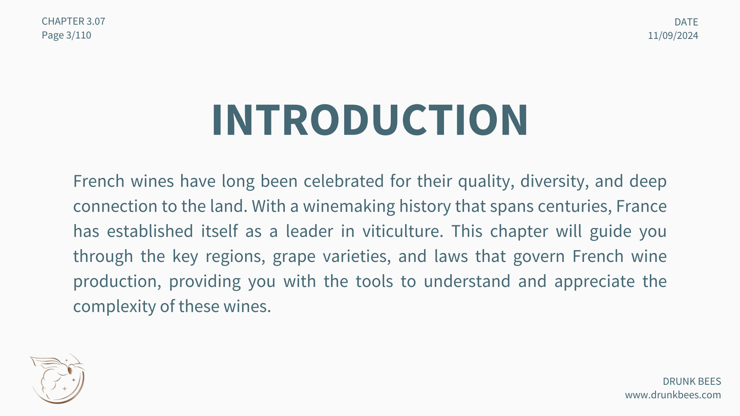 Chapter 3.07 - The Wines of France: Exploring Tradition and Terroir