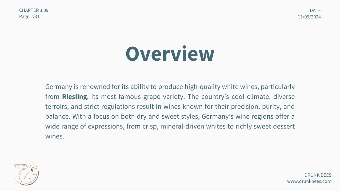 Chapter 3.09 - German Wines: Understanding Precision and Purity