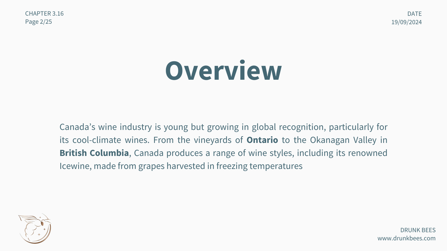 Chapter 3.16 - Canadian Wines: Discovering Cool-Climate Elegance