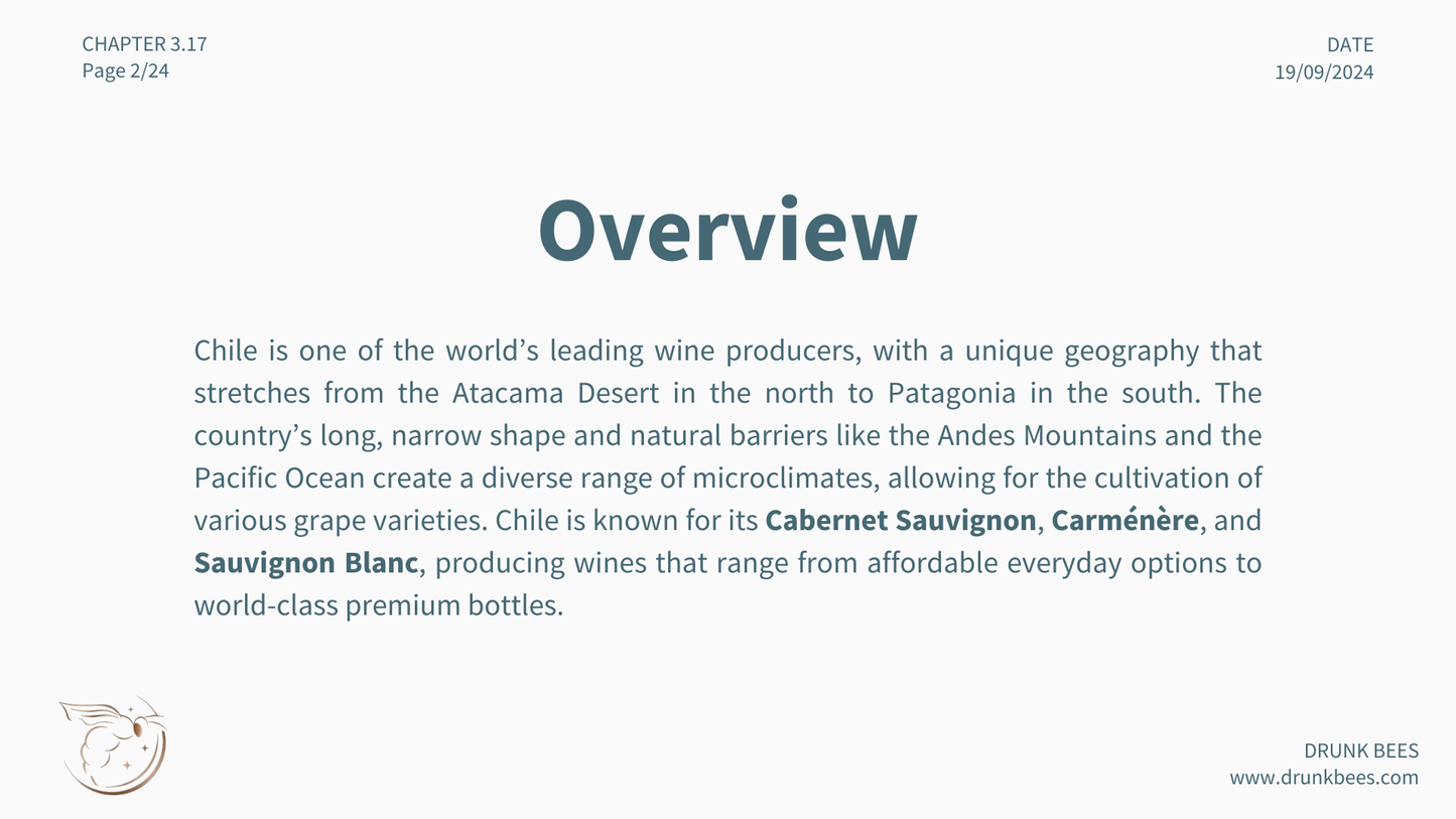 Chapter 3.17 - Chilean Wines: A World-Class Wine Region Defined by Diversity