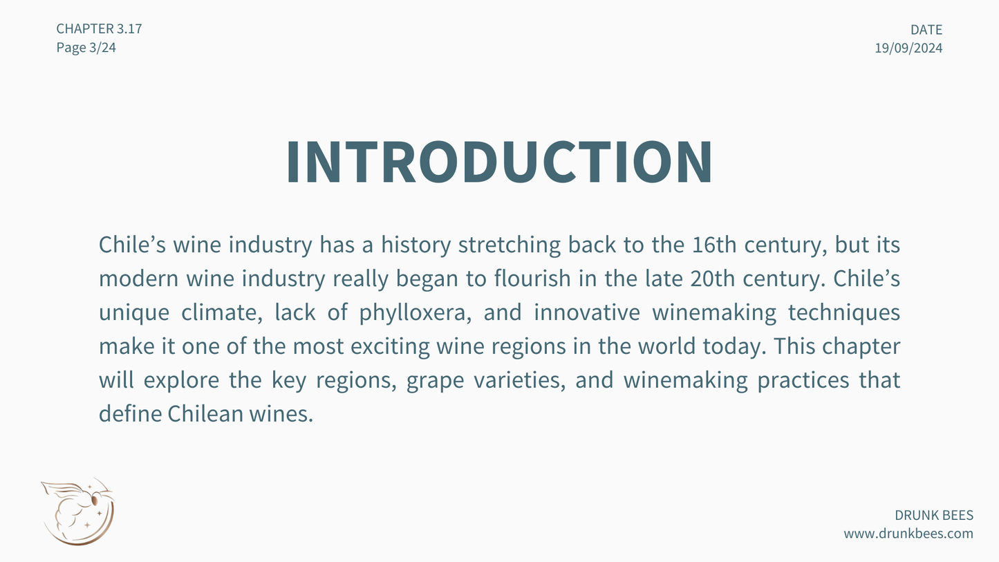 Chapter 3.17 - Chilean Wines: A World-Class Wine Region Defined by Diversity