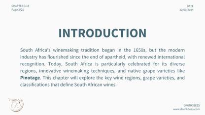 Chapter 3.19 - South African Wines: A Blend of Tradition and Innovation