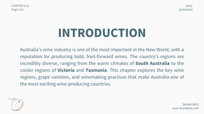 Chapter 3.21 - Australian Wines: A Land of Bold Flavors and Diverse Terroirs